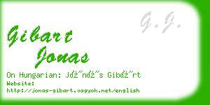 gibart jonas business card